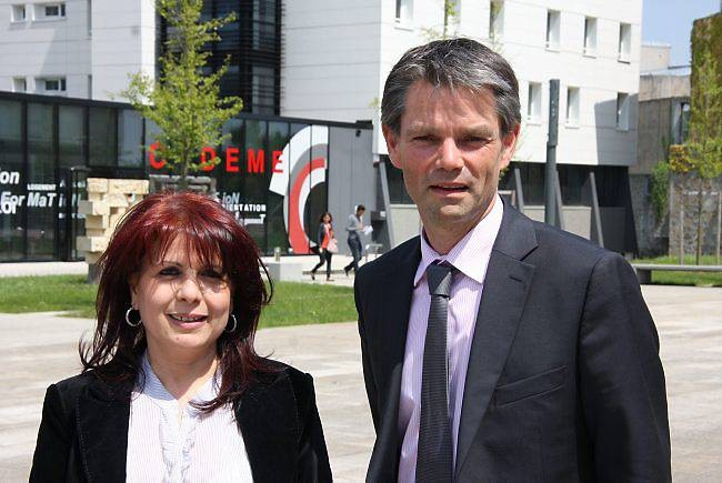 Baya Mokhtari et Rodolphe Thomas. Baya Mokhtari et Rodolphe Thomas.